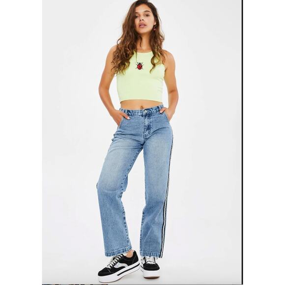 dELiA*s Dolls Kill Wide Leg Jean Size XS - Picture 3 of 10